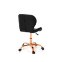 Ver imagem 2 de Cadeira Office Eiffel Slim Base Giratória Preta - Red Gold
