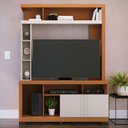 Ver imagem 2 de Estante Home Theater Elba Freijó/off White Matte para Tv até 50” - Colibri