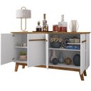 Ver imagem 3 de Aparador Buffet Magno B02 Retrô 4 Portas MDF-MDP 160cm Cinamomo Branco Lyam Decor