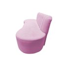 Ver imagem 6 de Sofá 3 Lugares Orgânico Curvo Madrid 180cm Couro Rosa Bebê