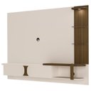 Ver imagem 1 de Painel Suspenso Tv 72 Pol 200 Cm 4530 Off White Pinho Ripado Arly