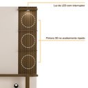 Ver imagem 4 de Painel Suspenso Tv 72 Pol 200 Cm 4530 Off White Pinho Ripado Arly
