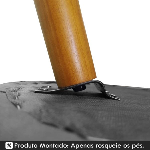 Sofá Poltrona para Sala de Espera 2 Lugares Suede Branco - 7