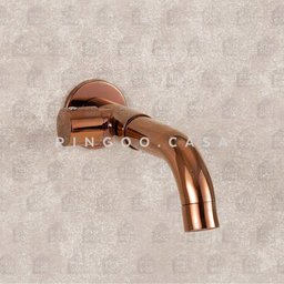 Torneira Para Tanque de Parede Capivari Pingoo.casa - Dourado Rose - 2