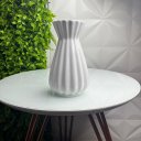 Ver imagem 2 de Vaso centro de mesa branco pequeno de cerâmica moderno