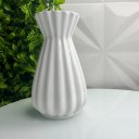 Ver imagem 3 de Vaso centro de mesa branco pequeno de cerâmica moderno