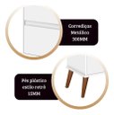 Ver imagem 4 de Mesa de Cabeceira Onix 2 Gavetas - Branco