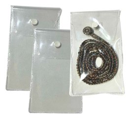 Embalagem Multiuso Pvc Cristal com Botão 9x15cm Kit 50unds - 2