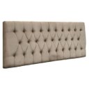 Ver imagem 1 de Painel Cabeceira Dubai para cama box-1,28 Mt-Suede Bege