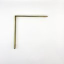 Ver imagem 1 de Suporte (cantoneira) P/ Móveis 7" Kit C/ 12 Pcs - Dourado