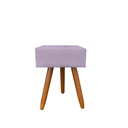 Ver imagem 2 de Puff Malu Decorativo Pés Palito Suede Rosa Bebê - D'Classe Decor
