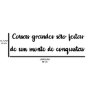 Ver imagem 3 de Letreiro de Parede Coisas Grandes são Feitas de um Monte de Conquistas em MDF