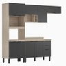 Cozinha Modulada Firenze FI0003 Avena Grafito - Demóbile - 2