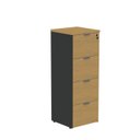 Ver imagem 3 de Arquivo para Pasta Suspensa com Chave 4 Gavetas Linha P25 128cmx45,7cm Preto