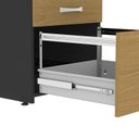 Ver imagem 5 de Arquivo para Pasta Suspensa com Chave 4 Gavetas Linha P25 128cmx45,7cm Preto