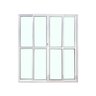 Porta Balcão 4 Folhas Vidro 210x180 Branco Linha 25 - 1