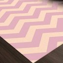 Ver imagem 3 de Tapete Chevrom para Sala ou Quarto Antiderrapante Rosê e Bege 140x200cm Sua Casa Moderna Casa Dona