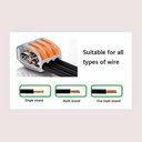 Ver imagem 5 de 50x Conector Elétrico de Emenda Rápida Alavanca Borne 3 Fios