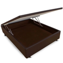 Ver imagem 1 de Cama Box Baú Casal Marrom King 138x188x41