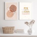 Ver imagem 2 de Kit 2 Quadros Borboleta Deus É Bom o Tempo todo 45x34cm:madeira Branca