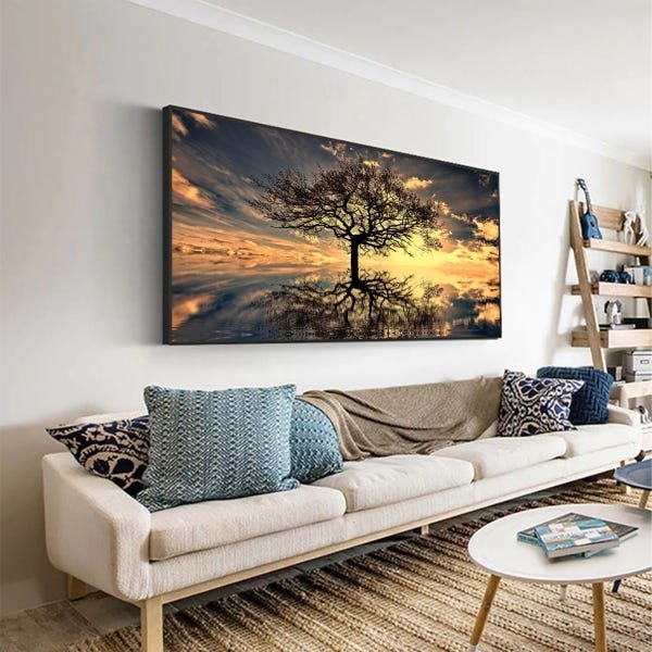 Quadros Decoração Árvore da Vida Ambiente Sala Estar mdf