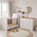 Ver imagem 1 de Quarto Bebê Smile 3 Peças Creme Carvalho com Colchão