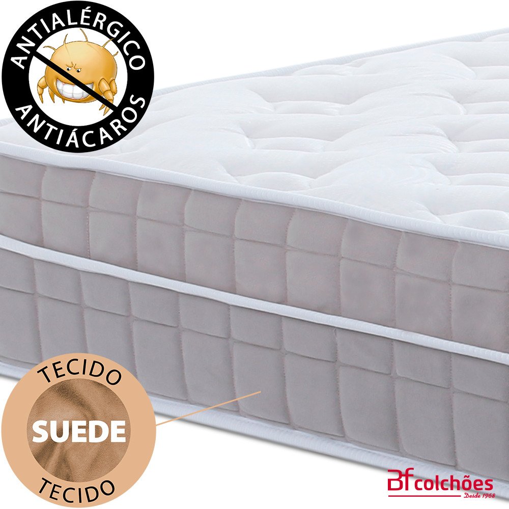 Colchão King Bf Molas Ensacadas Espuma Nasa Viscoelástica Ortopédico D33 com Pillow - 7