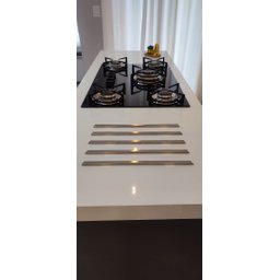 Descanso de Panela de Inox 30cm Auto Adesiva para Bancadas - 1