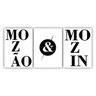 Quadros Mozão e Mozin - Kit 3 Telas - 60 x 40 cm - Branca - 1