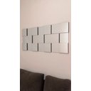 Ver imagem 3 de Espelho Decorativo 3D Painel Placa Vidro Liverpool 1,26m x 54cm Montável