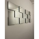 Ver imagem 4 de Espelho Decorativo 3D Painel Placa Vidro Liverpool 1,26m x 54cm Montável