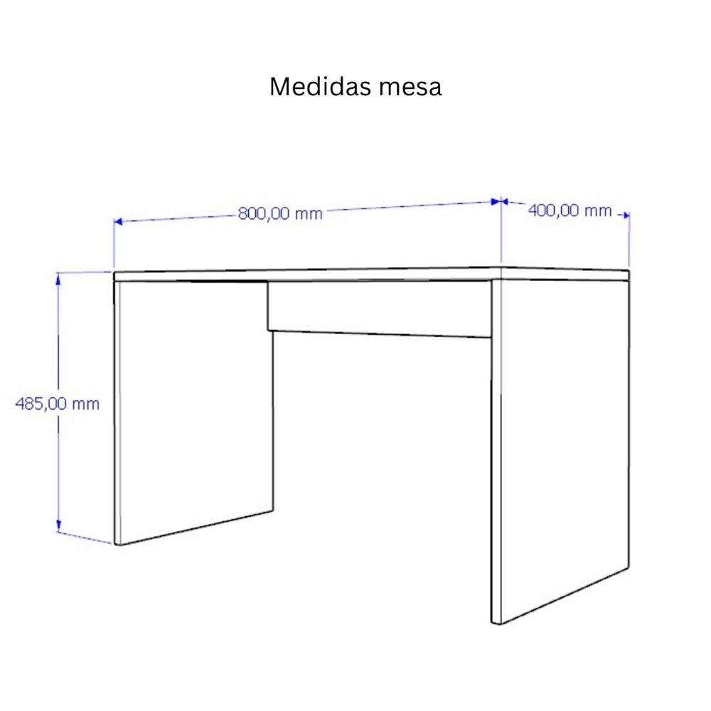 Mesa C/ 1 Baú e Banco Organizador de Brinquedos P/ Quarto de Criança Branco - 6