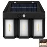 Luminaria Solar Led Filamento Arandela Sensor de Presença Movimento Ambiente Externo Iluminaçao Jard - 17
