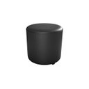 Ver imagem 1 de Puff Decorativo Copenhage Sintético Preto F-281