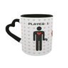 Caneca Coração Casal Player 1 e 2 Hxm Presente Namorados - 2