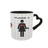 Caneca Coração Casal Player 1 e 2 Hxm Presente Namorados - 3