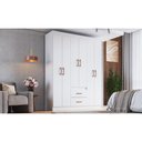 Ver imagem 2 de Guarda-Roupas 6 Portas 2 Gavetas Multimóveis CR35115 Branco