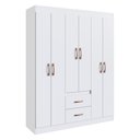 Ver imagem 1 de Guarda-Roupas 6 Portas 2 Gavetas Multimóveis CR35115 Branco