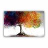 Quadro Arvore Colorida Vida Impactante - Tela Única - 150 x 100 cm - Preta - 1