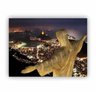 Quadro Cristo Redentor Noite Luxo - Tela Única - 90 x 60 cm - Preta - 1