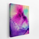 Ver imagem 2 de Tinta Colorida Roxo e Rosa Abstrato Quadro Canvas 140x90cm