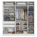 Ver imagem 5 de Guarda-roupa Modulado 200 Cm 5 Portas com Espelhos 2 Gavetas Branco Neo Madesa 02