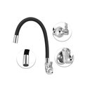 Ver imagem 2 de Torneira Flexível Parede Cozinha Gourmet Preta Black