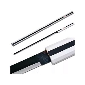 Espada Naruto Shipuden Katana Sasuke Uchiha Bainha Branca Lamina de Bambu Cosplay Decoração