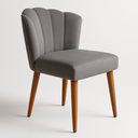 Ver imagem 2 de Cadeira Poltrona Pétala Sala Estar Penteadeira e Salão:cinza