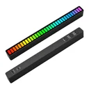 Ver imagem 1 de Fita Barra de Led Rítmica Rgb Captação por Voz Som Luz Inteligente Cor Preto