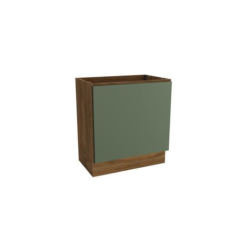 Balcão para Forno de Embutir Celeste Kappesberg 100% Mdf Nogueira/verde 80cm