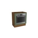 Ver imagem 4 de Balcão para Forno de Embutir Celeste Kappesberg 100% Mdf Nogueira/verde 80cm