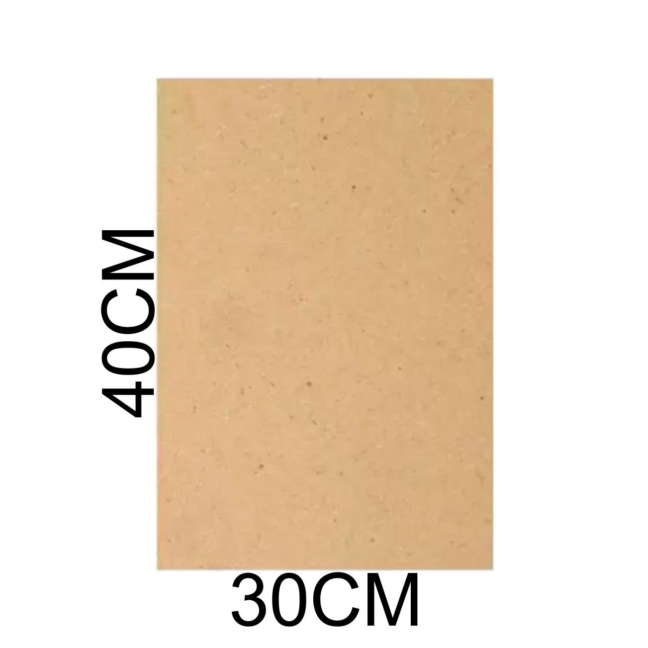 Chapa Mdf Cru 3mm Placa 30x40 Cm A4 para Artesanato Adesivo 10 Unidades 2 Faces Cru - 2