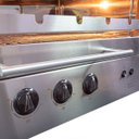 Ver imagem 4 de Churrasqueira e Forno de Pizza a Gás Glp Embutir 48 X 77 Cm Inox Não Faz Fumaça - Hope